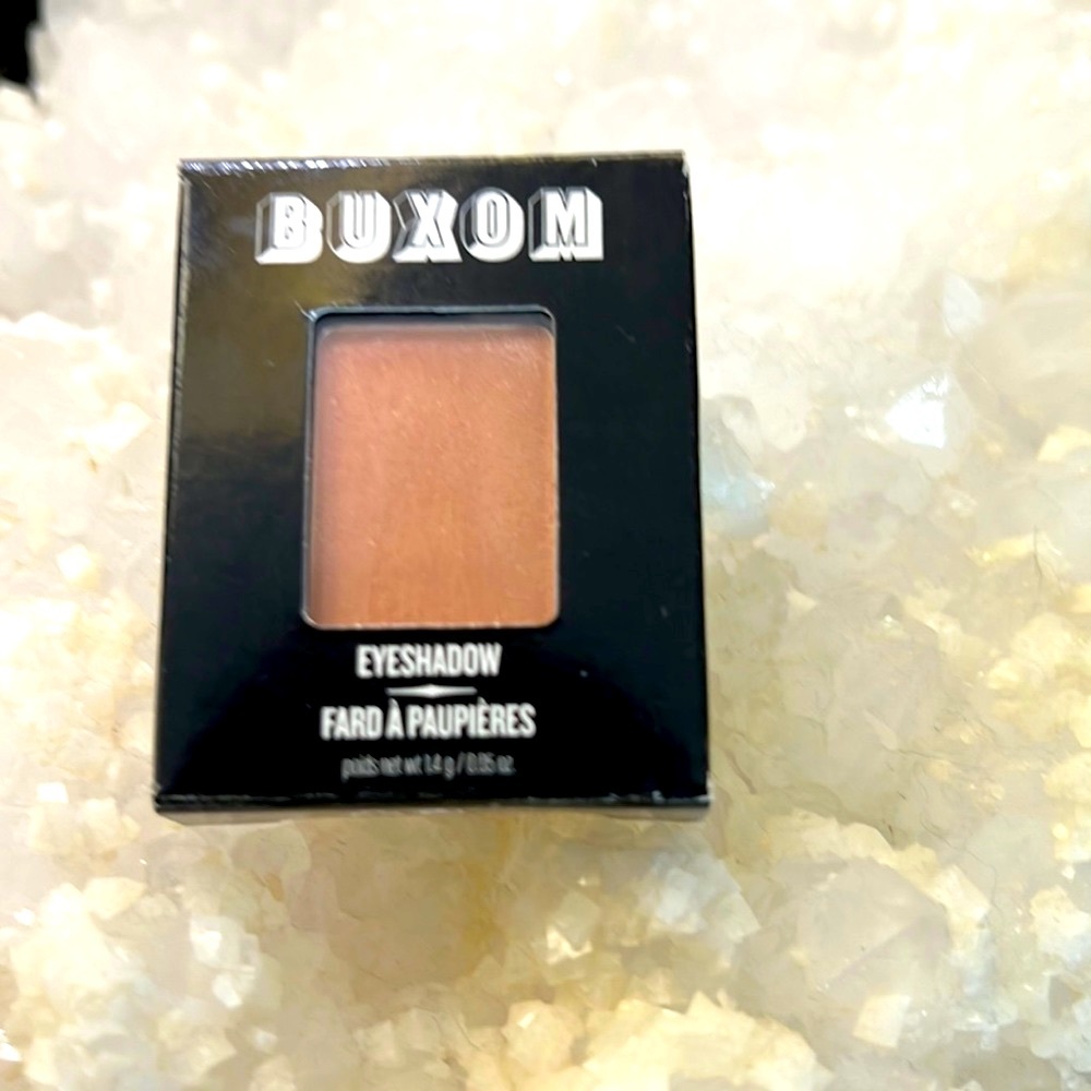Buxom Shadow Bar Social Scene Suede Seduction Palette Q tip used to show color